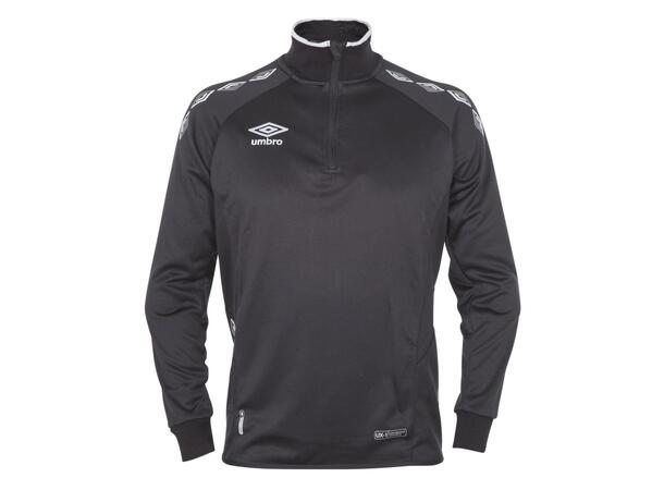 UMBRO UX-1 Half Zip Svart/Vit XS Träningströja med krage 